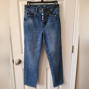 Old Navy 2 Sky-Hi Straight Leg Jeans